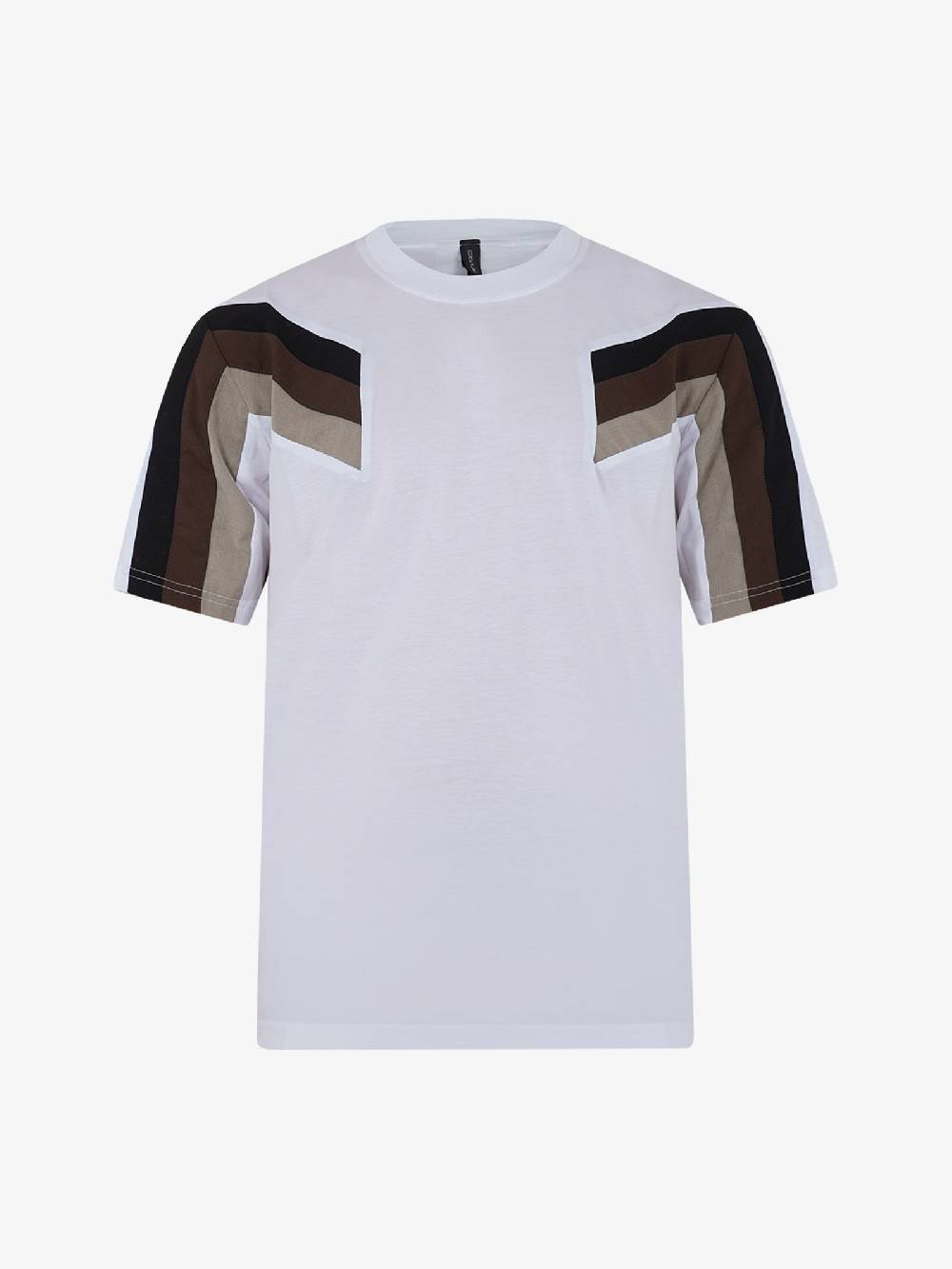 PRET A PORTER T-shirt girocollo con stampa M9M2752 uomo cotone bianco Fino Al -60%