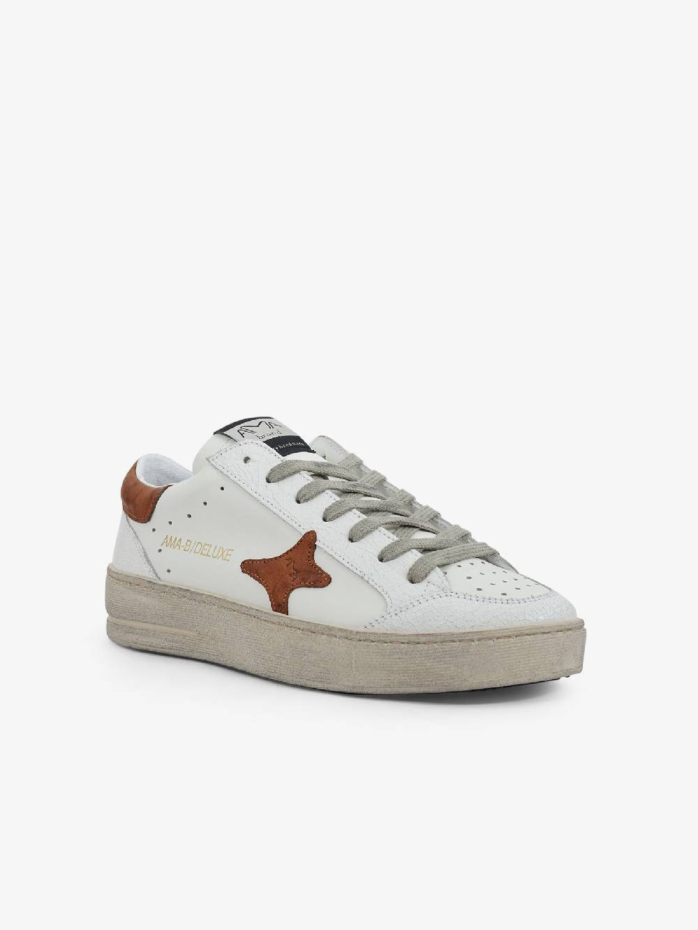 AMA BRAND Sneakers 2769 uomo pelle bianco Convenienza