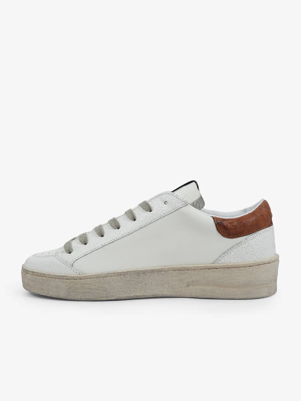 AMA BRAND Sneakers 2769 uomo pelle bianco Convenienza