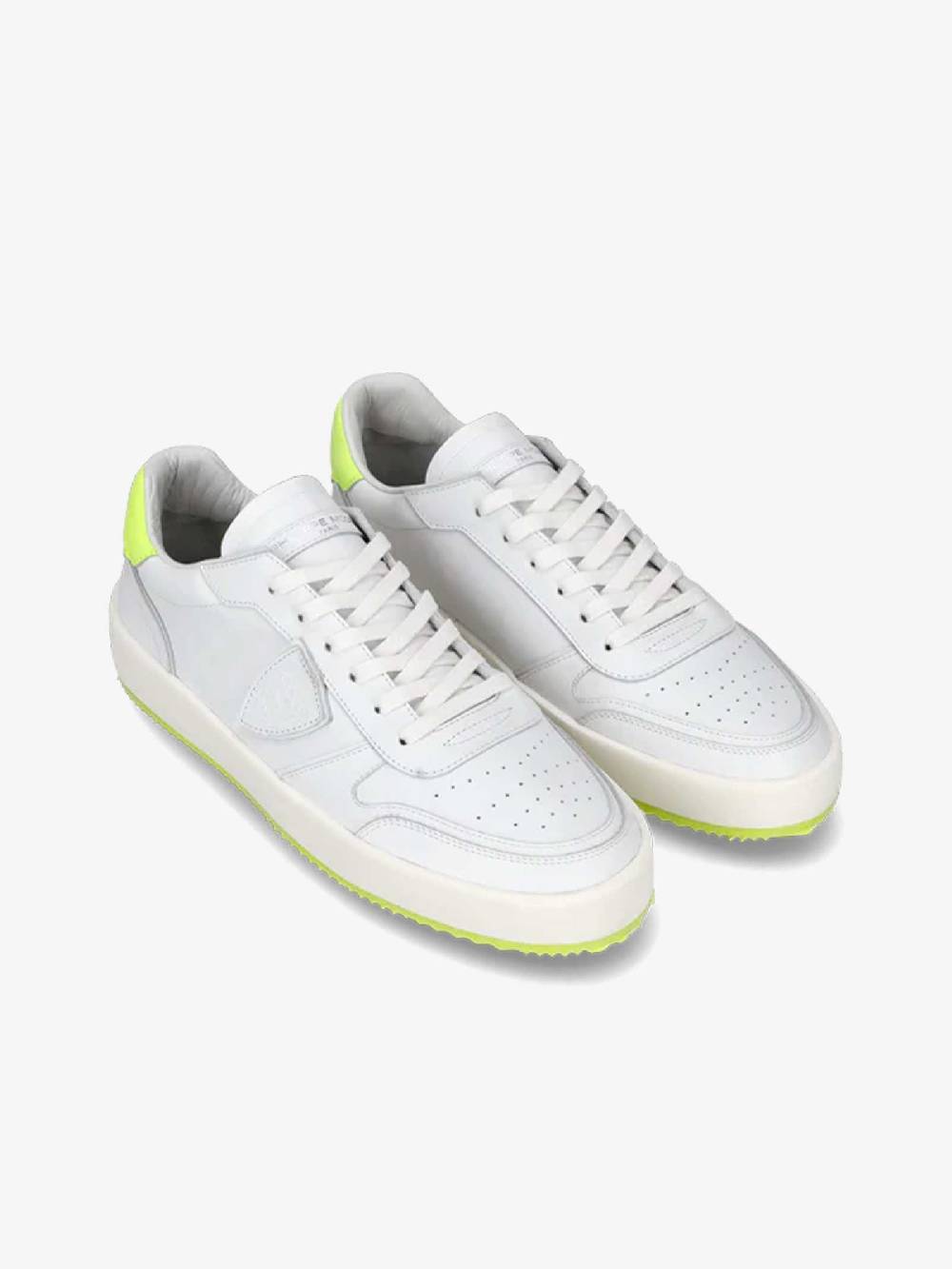 PHILIPPE MODEL Sneakers Nice Low VNLU uomo pelle bianco Outlet