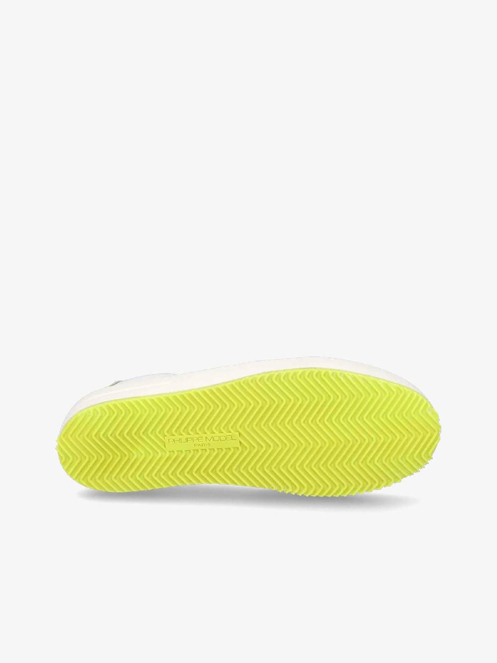 PHILIPPE MODEL Sneakers Nice Low VNLU uomo pelle bianco Outlet