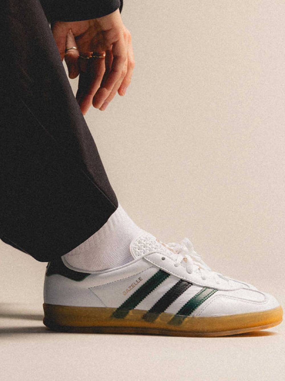 ADIDAS Sneakers GAZELLE INDOOR W IE2957 pelle bianco Vendita Economica
