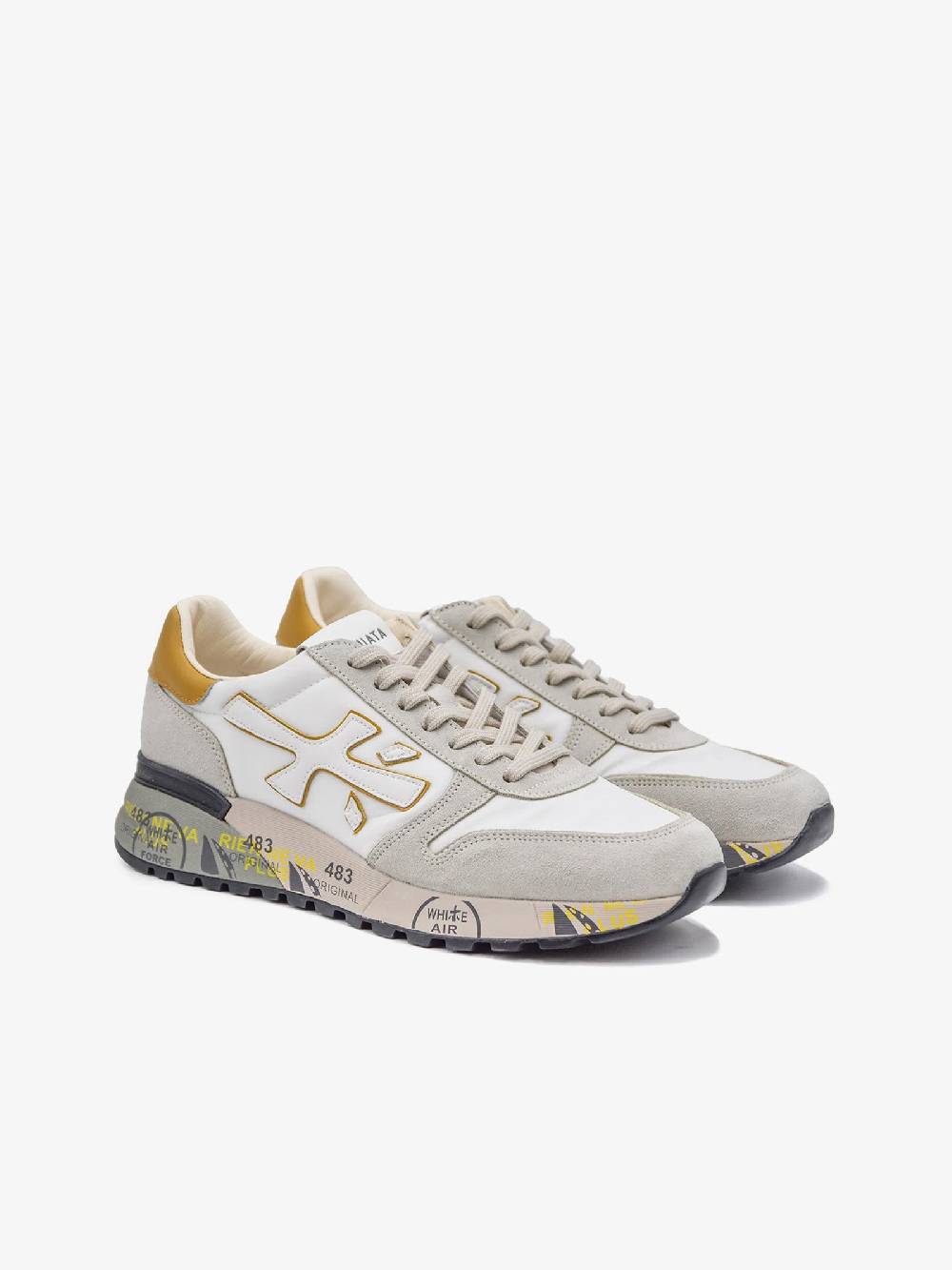 PREMIATA Sneakers MICK 6613 uomo pelle bianco Vendite Flash
