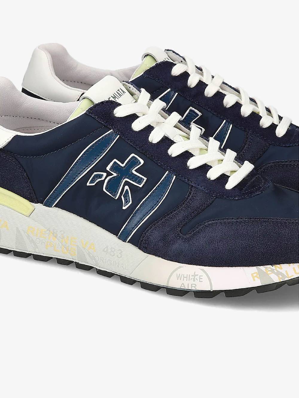PREMIATA Sneakers LANDER 6634 uomo pelle blu In Saldo
