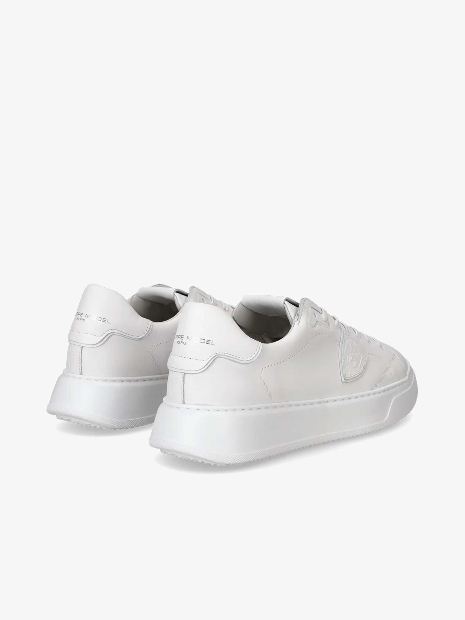 PHILIPPE MODEL Sneakers Temple Low BTLU uomo in pelle bianco Moda
