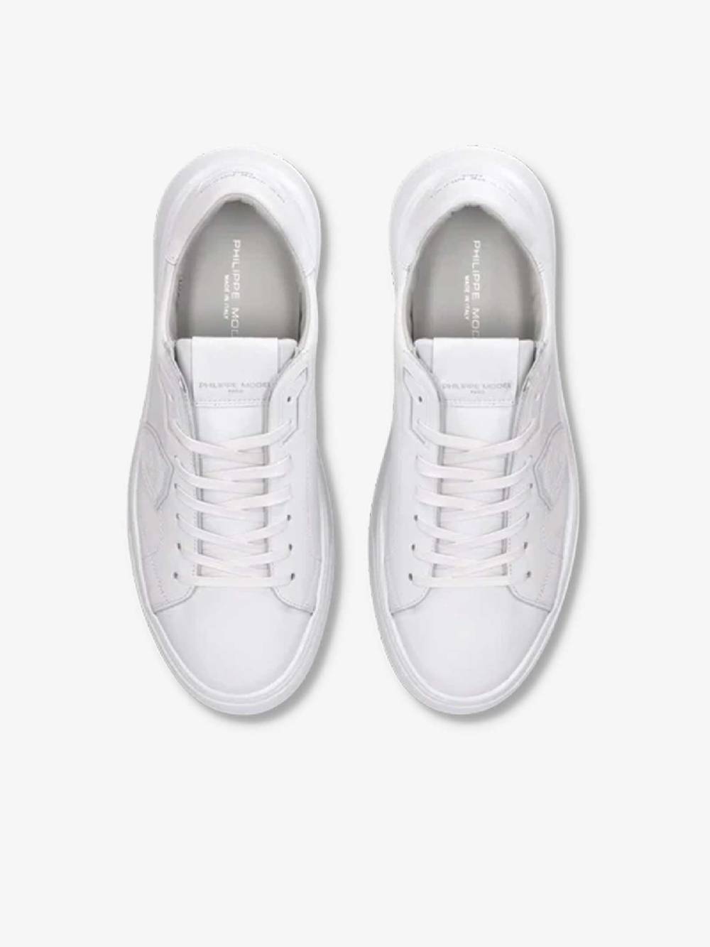 PHILIPPE MODEL Sneakers Temple Low BTLU uomo in pelle bianco Moda