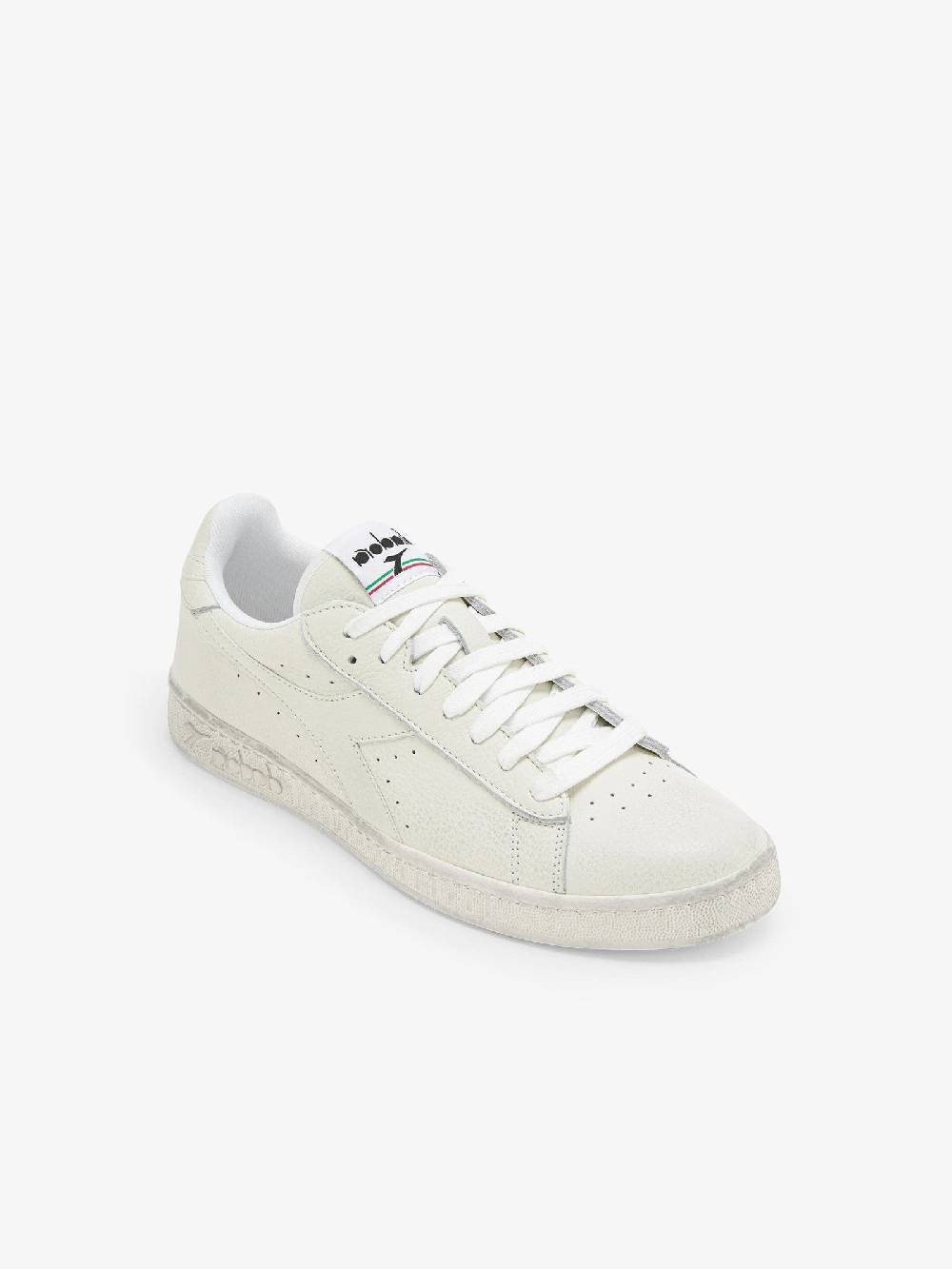 DIADORA Sneakers Game L Low Waxed 501.178301_ uomo in pelle bianco Italia