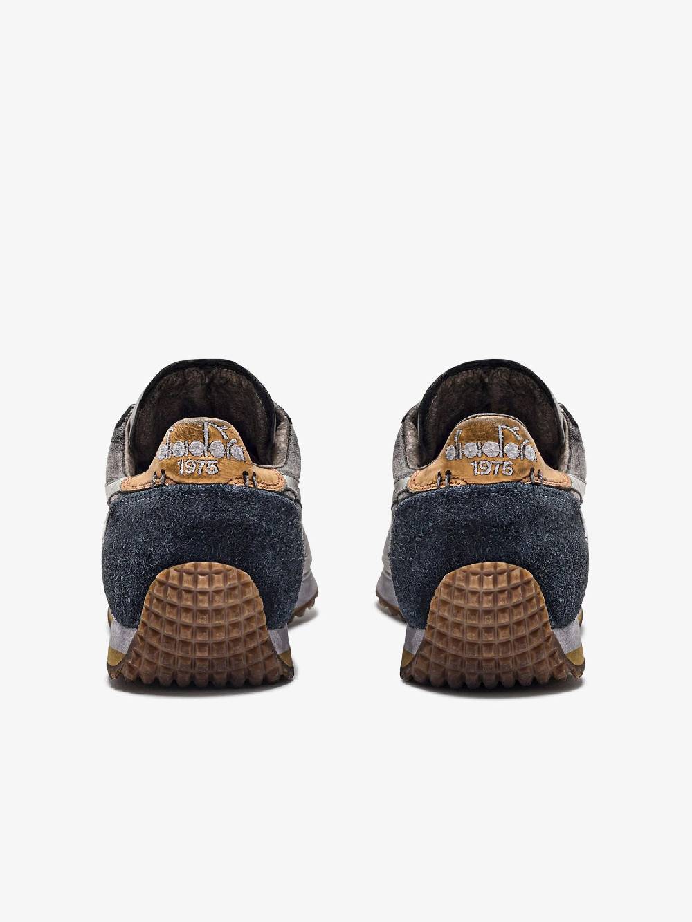 DIADORA Sneakers EQUIPE H DIRTY STONE WASH EVO 201.174736_ uomo pelle blu Nuovo