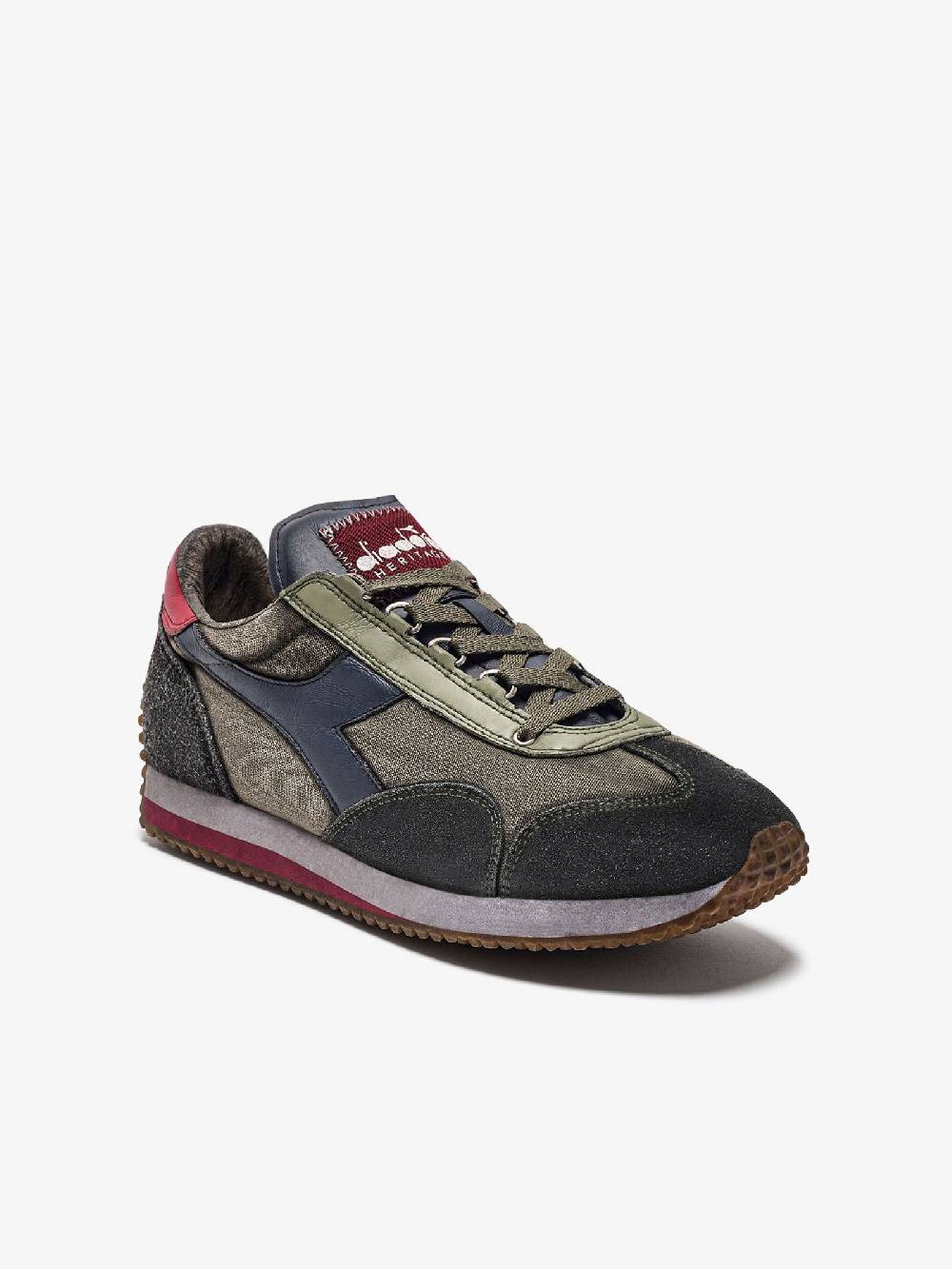 DIADORA Sneakers EQUIPE H DIRTY STONE WASH EVO 201.174736_ uomo pelle multicolor Vendita