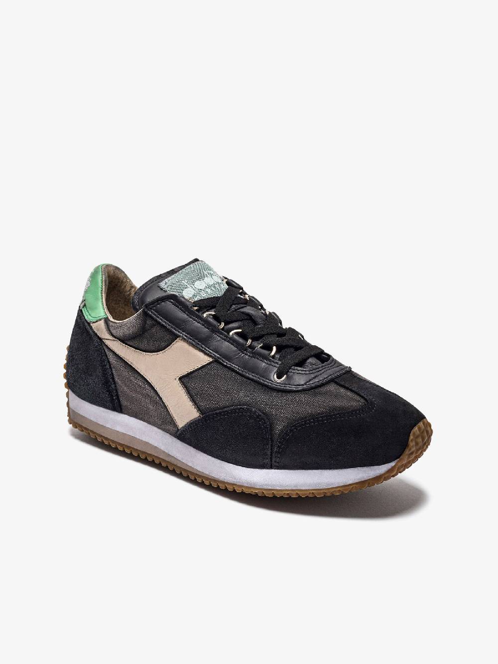 DIADORA Sneakers EQUIPE H DIRTY STONE WASH EVO 201.174736_ uomo pelle nero Promozione