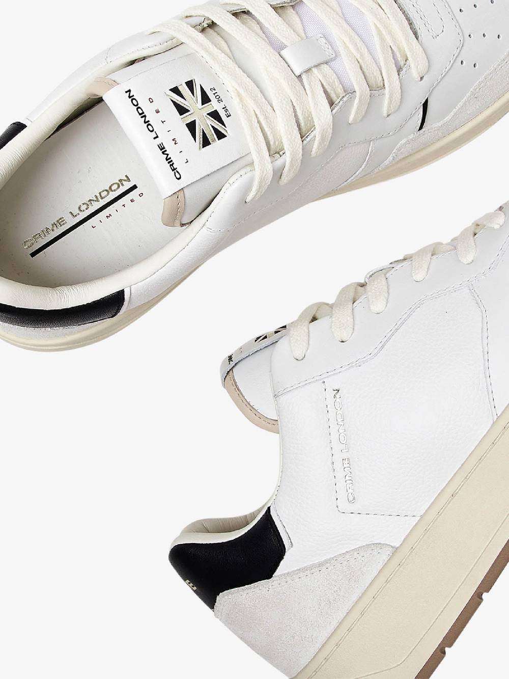 CRIME LONDON Sneakers Timeless 17201PP6 uomo in pelle bianco Pezzi Unici