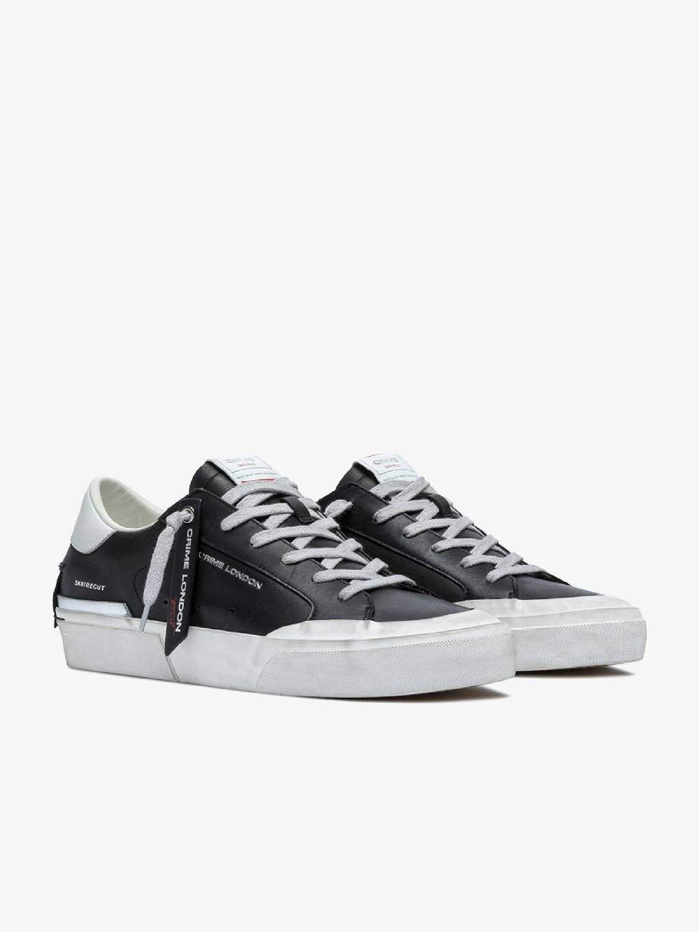 CRIME LONDON Sneakers Recut 17050PP6 uomo in pelle nero Acquista Ora