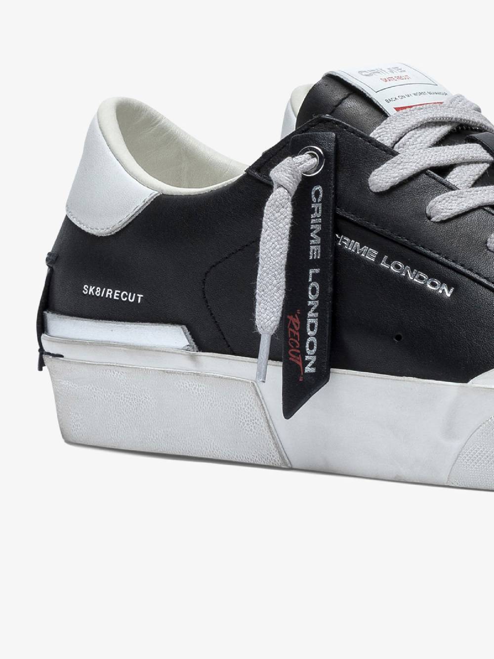 CRIME LONDON Sneakers Recut 17050PP6 uomo in pelle nero Acquista Ora