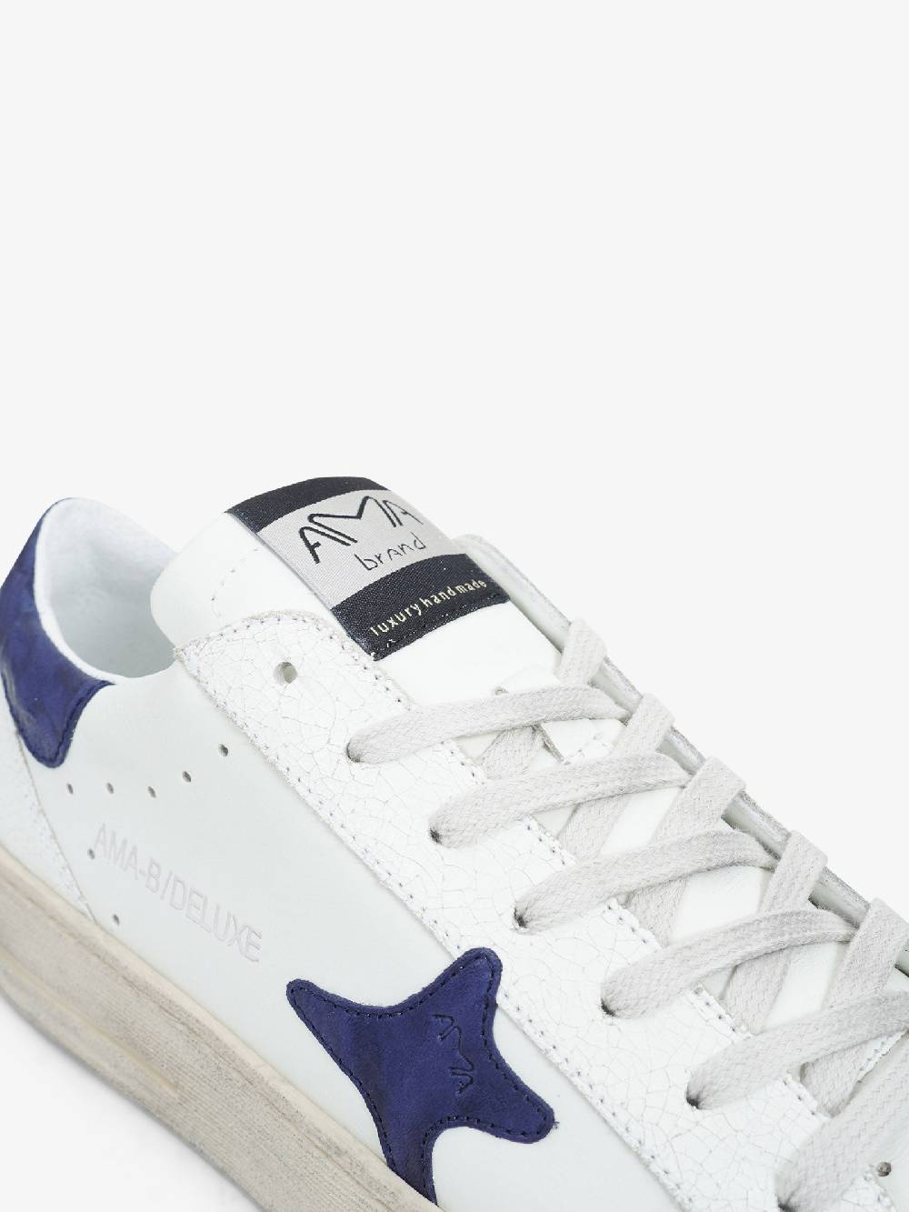 AMA BRAND Sneakers 2775 uomo in pelle bianco Prezzo Ridotto