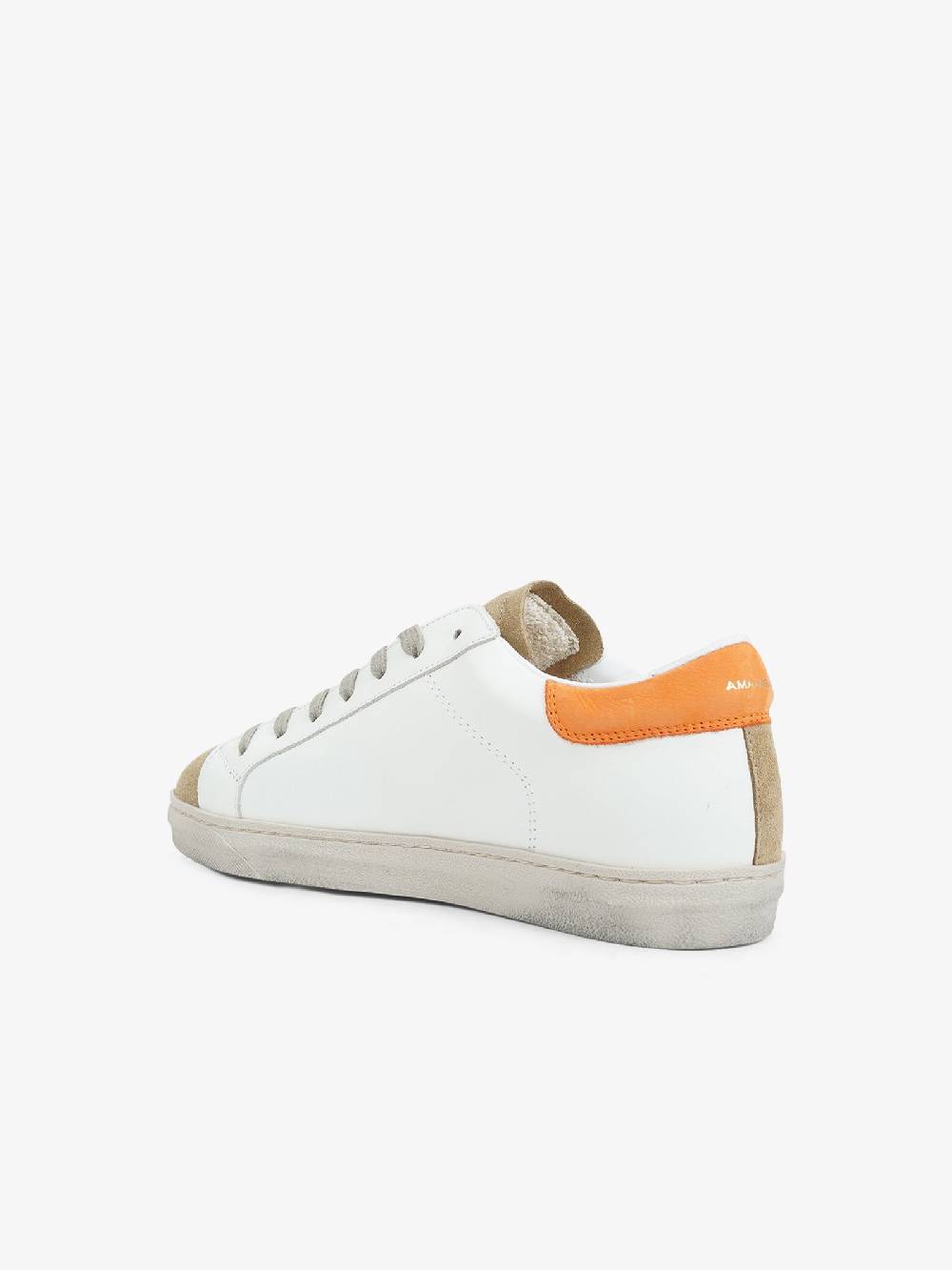 AMA BRAND Sneakers 2736 uomo in pelle bianco Convenienza