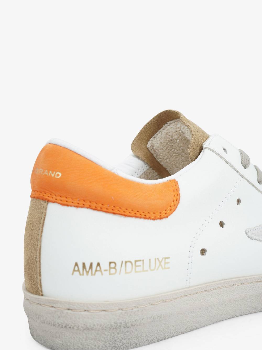 AMA BRAND Sneakers 2736 uomo in pelle bianco Convenienza