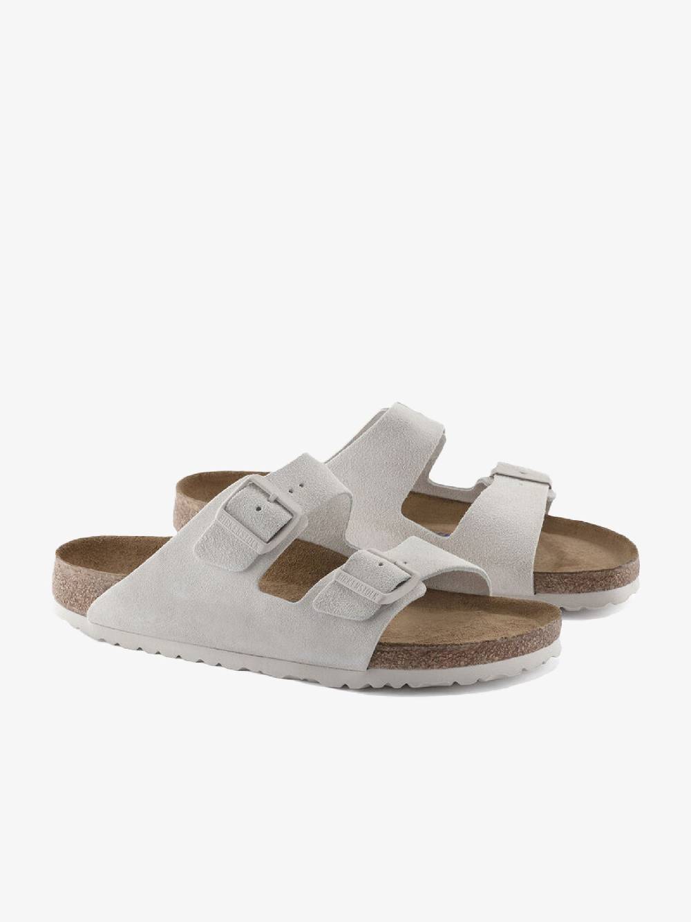 BIRKENSTOCK Ciabatte Arizona SFB uomo panna Saldi Di Fabbrica