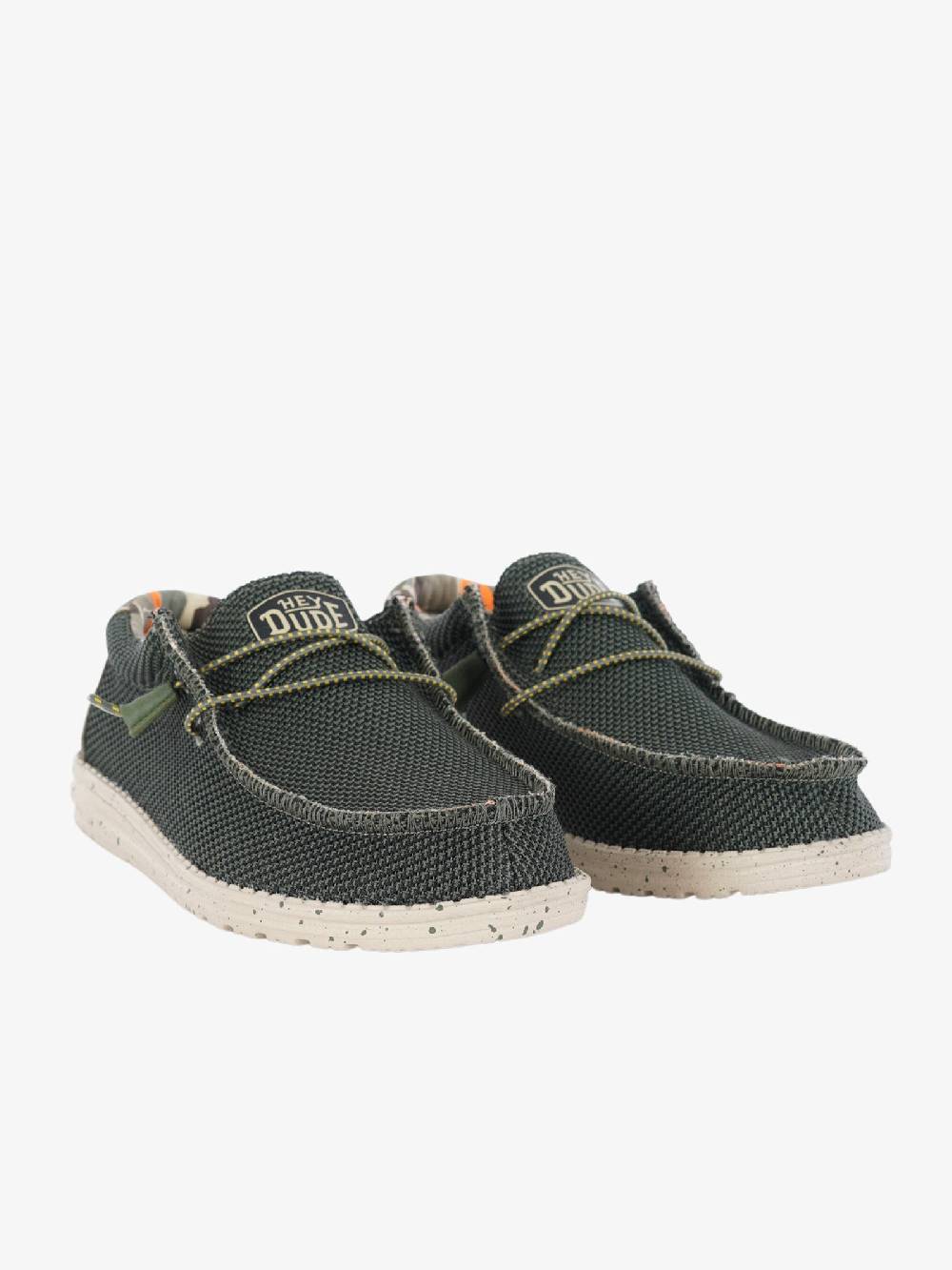 HEY DUDE Mocassini Wally Sox uomo verde Soddisfazione Garantita