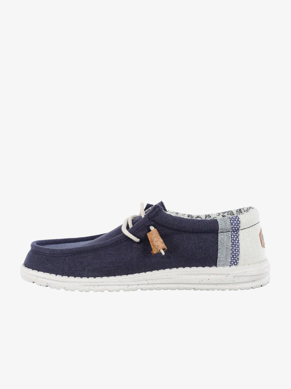 HEY DUDE Mocassini Wally Break Stitch uomo blu Moda