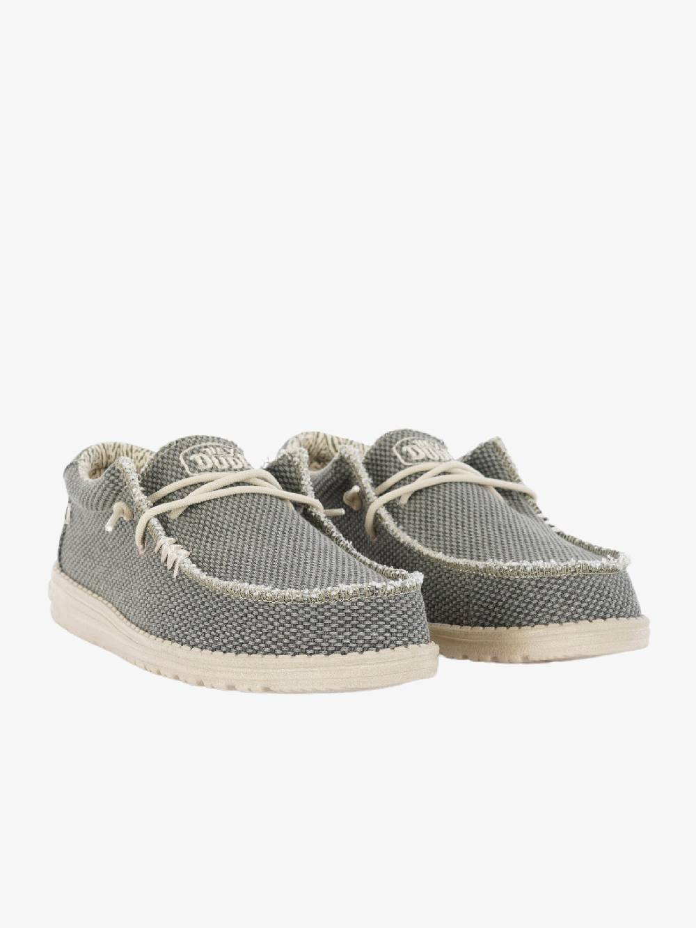 HEY DUDE Mocassini Wally Braided uomo verde 2025