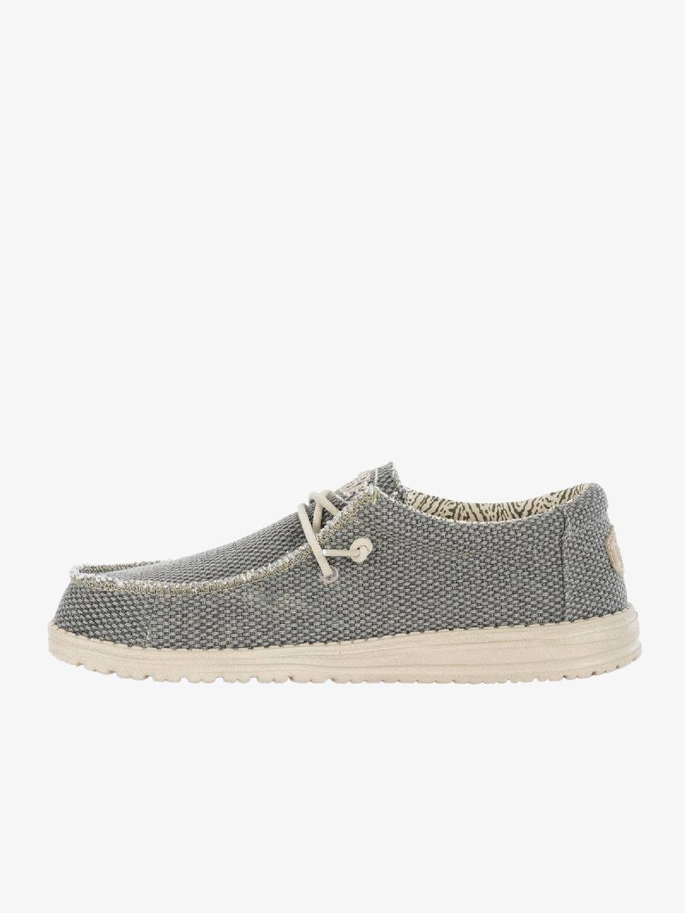HEY DUDE Mocassini Wally Braided uomo verde 2025