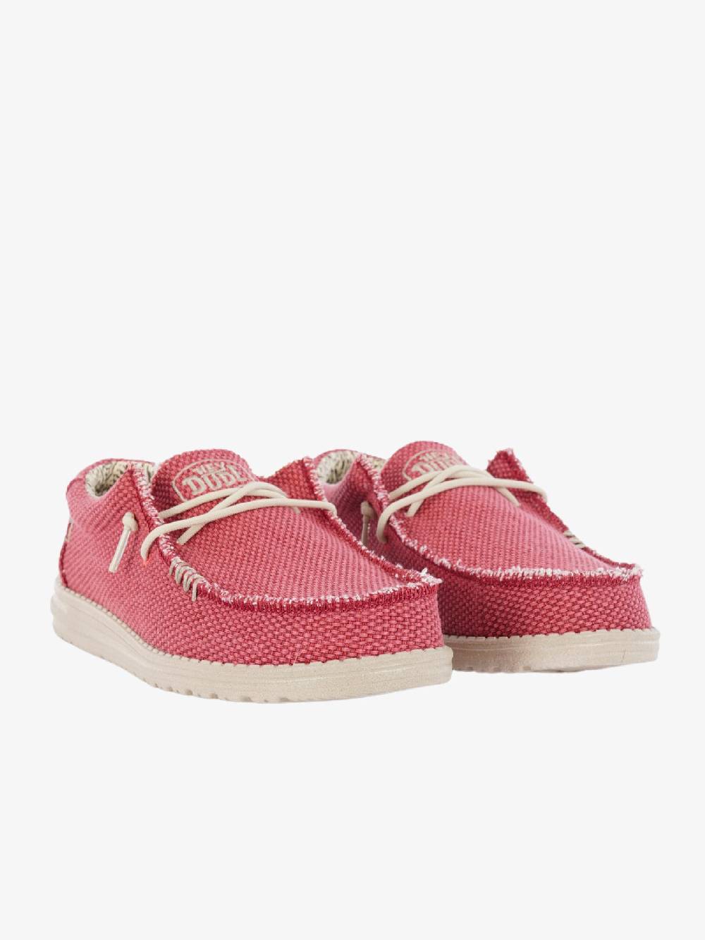 HEY DUDE Mocassini Wally Braided uomo rosso In Linea
