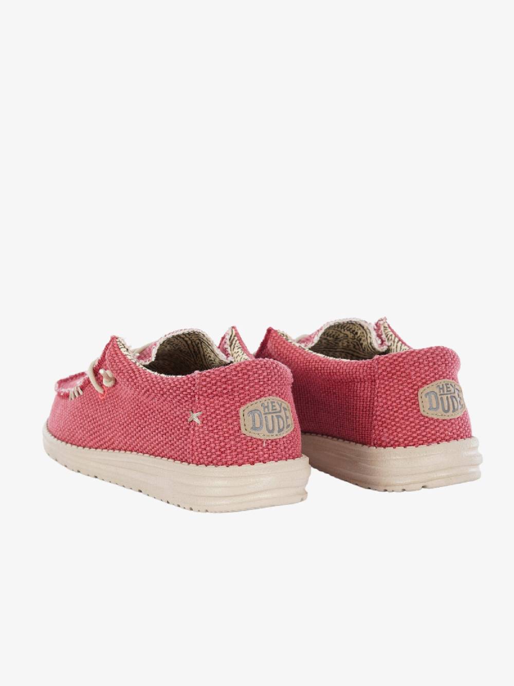 HEY DUDE Mocassini Wally Braided uomo rosso In Linea