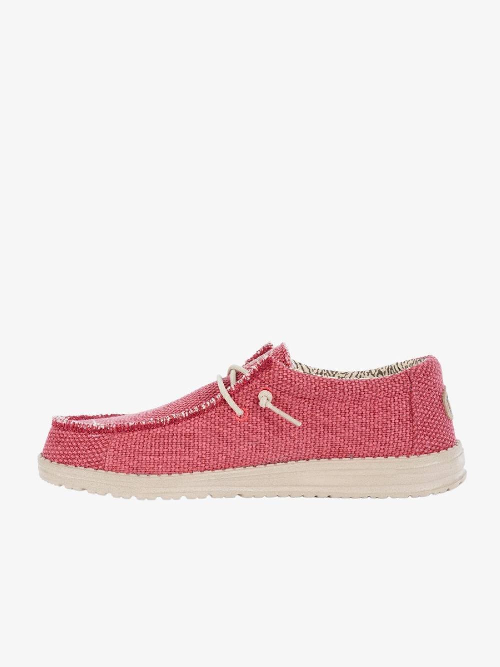 HEY DUDE Mocassini Wally Braided uomo rosso In Linea