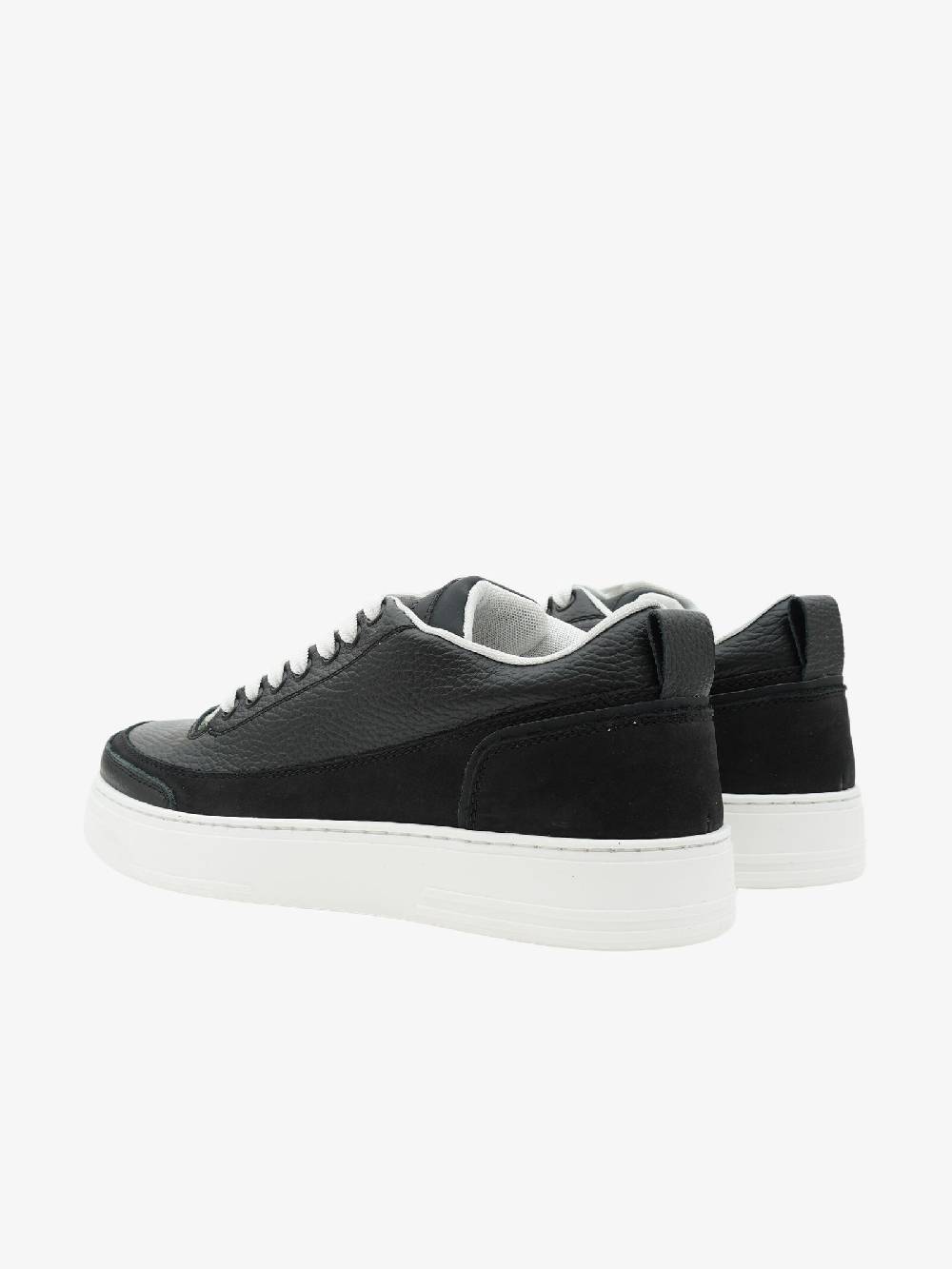 ANDREWE Sneakers MS300 uomo in pelle bottalata nera Spedizione Gratuita