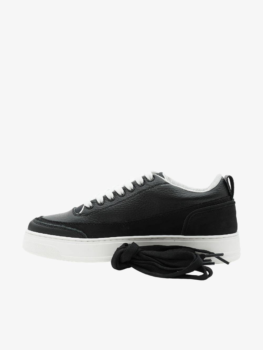 ANDREWE Sneakers MS300 uomo in pelle bottalata nera Spedizione Gratuita