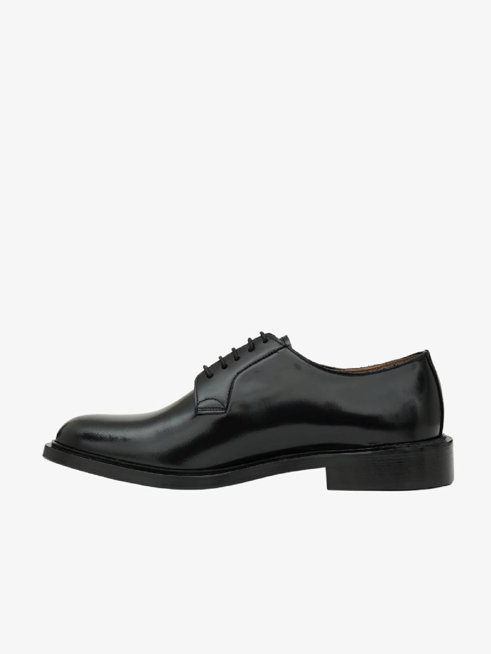ANDREA FRANCESCO Stringate CH1 uomo in pelle nera Pezzi Unici