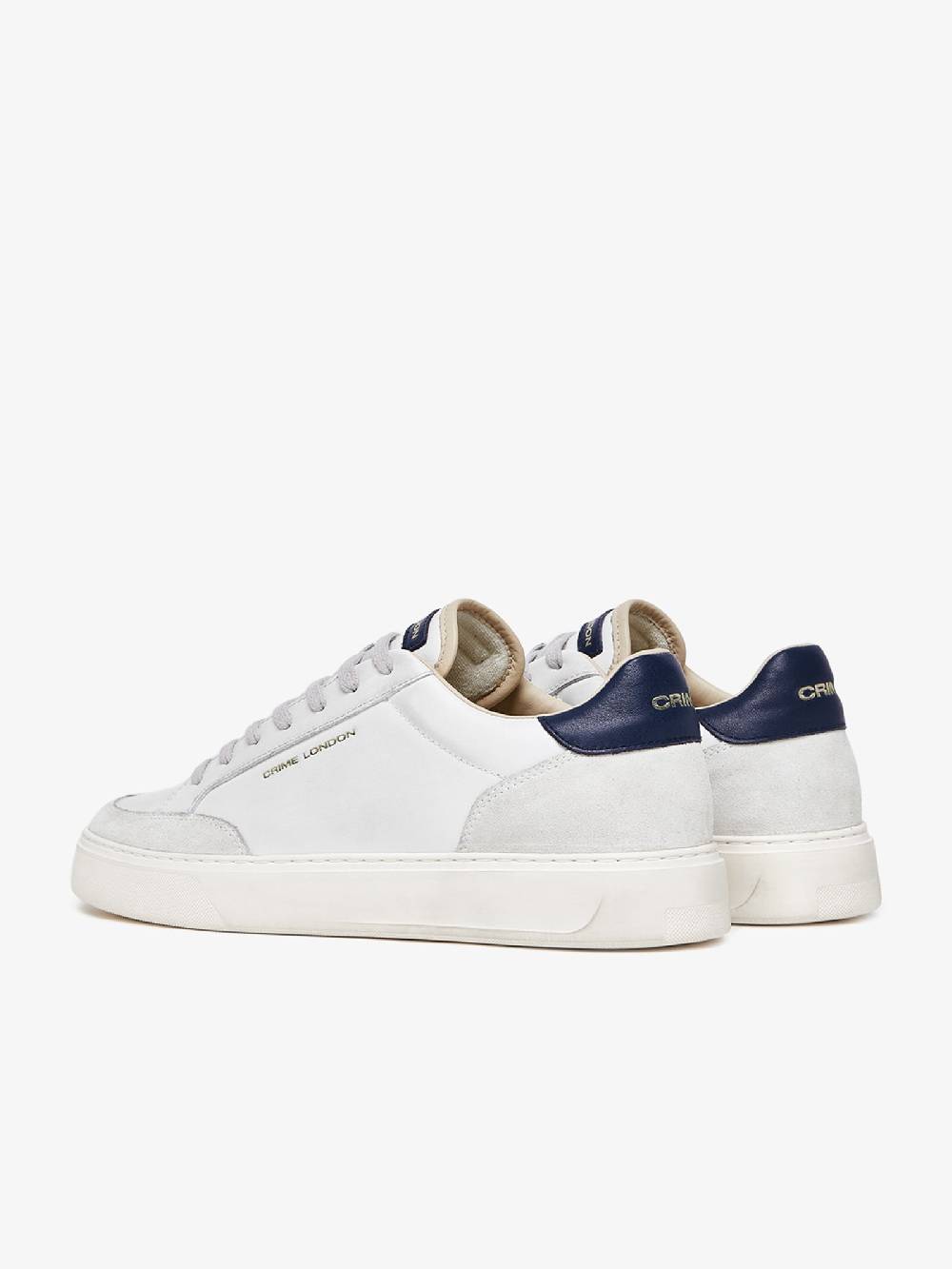 CRIME LONDON Sneakers ECLIPSE 17673PP6 uomo pelle bianco Consegna Veloce