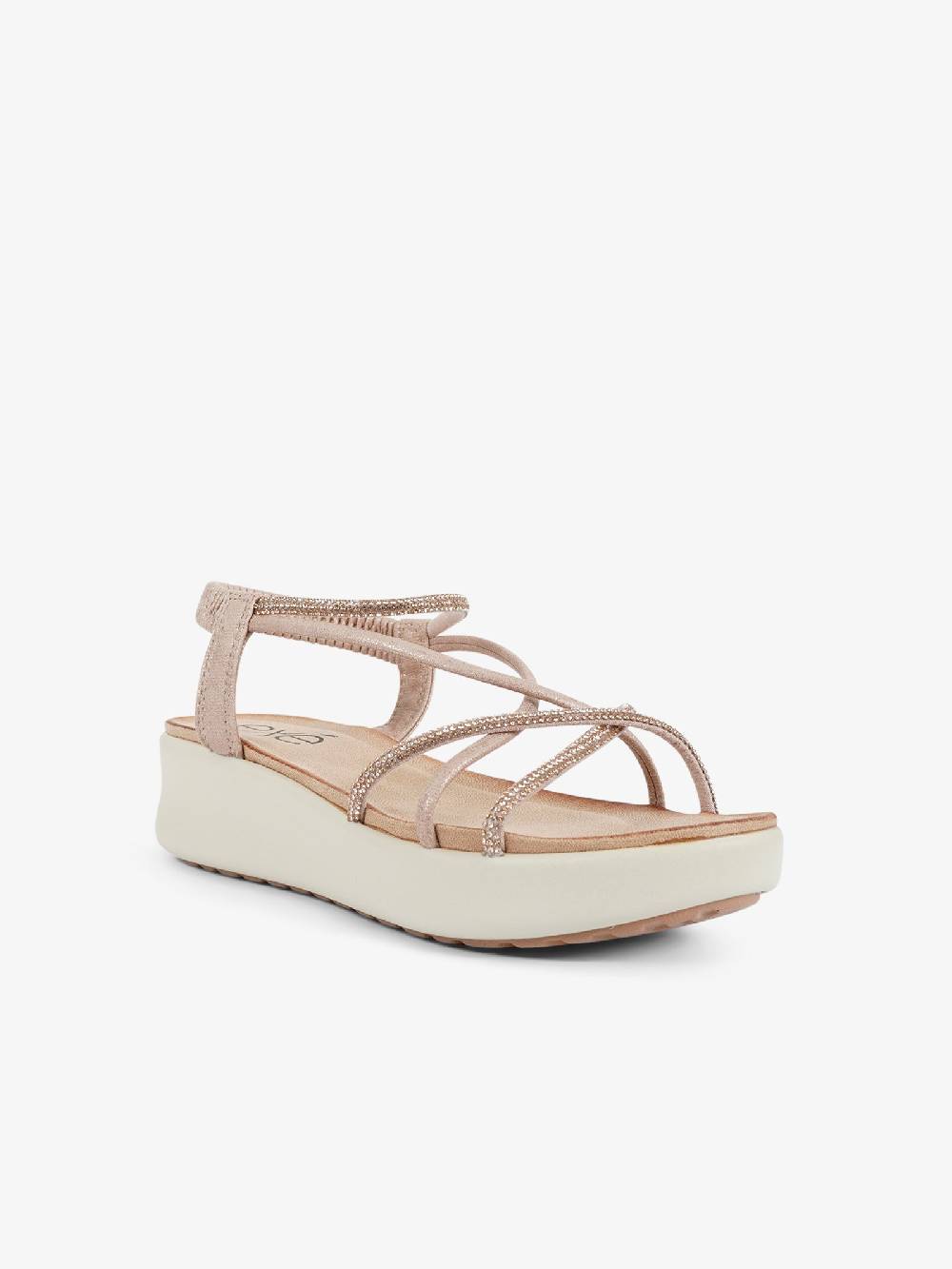 EXE' Sandali con zeppa con strass BZX33170 donna oro Offerta settimanale