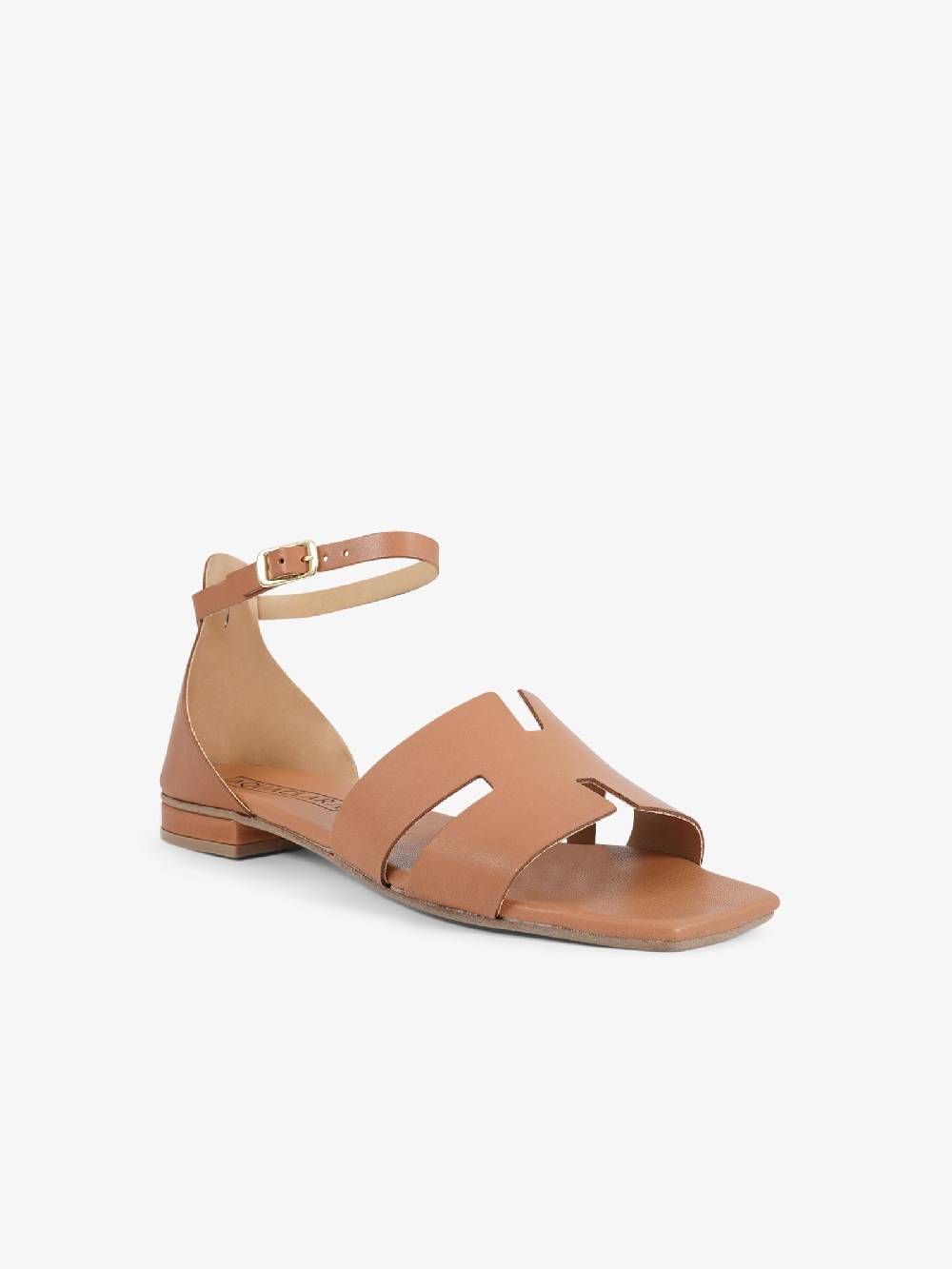 AQUACLARA Sandali bassi MILOS-20 donna pelle marrone Spedizione Gratuita