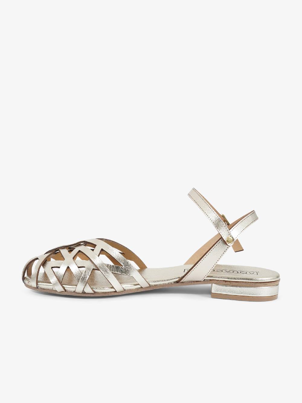 AQUACLARA Sandali bassi ITACA-20 donna pelle oro Pezzi Unici