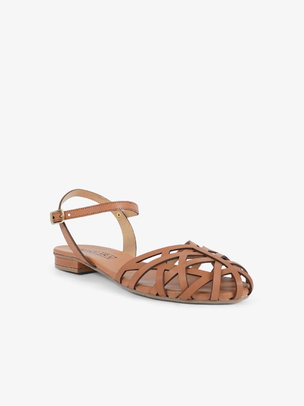 AQUACLARA Sandali bassi ITACA-20 donna pelle marrone Soddisfazione Garantita