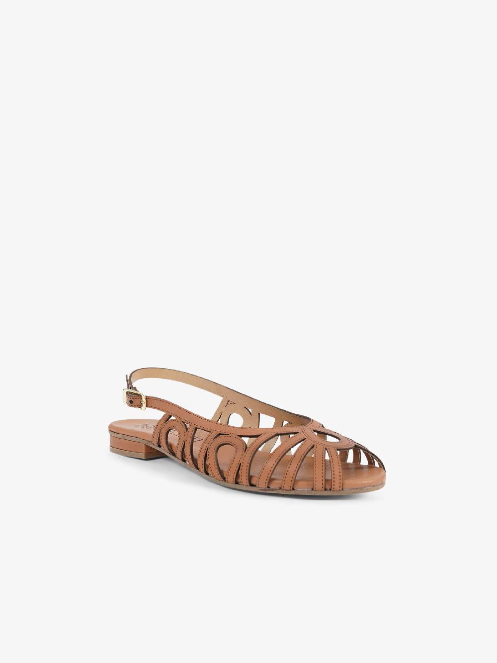 AQUACLARA Sandali bassi CAPRAIA-20 donna pelle marrone Promozione Limitata