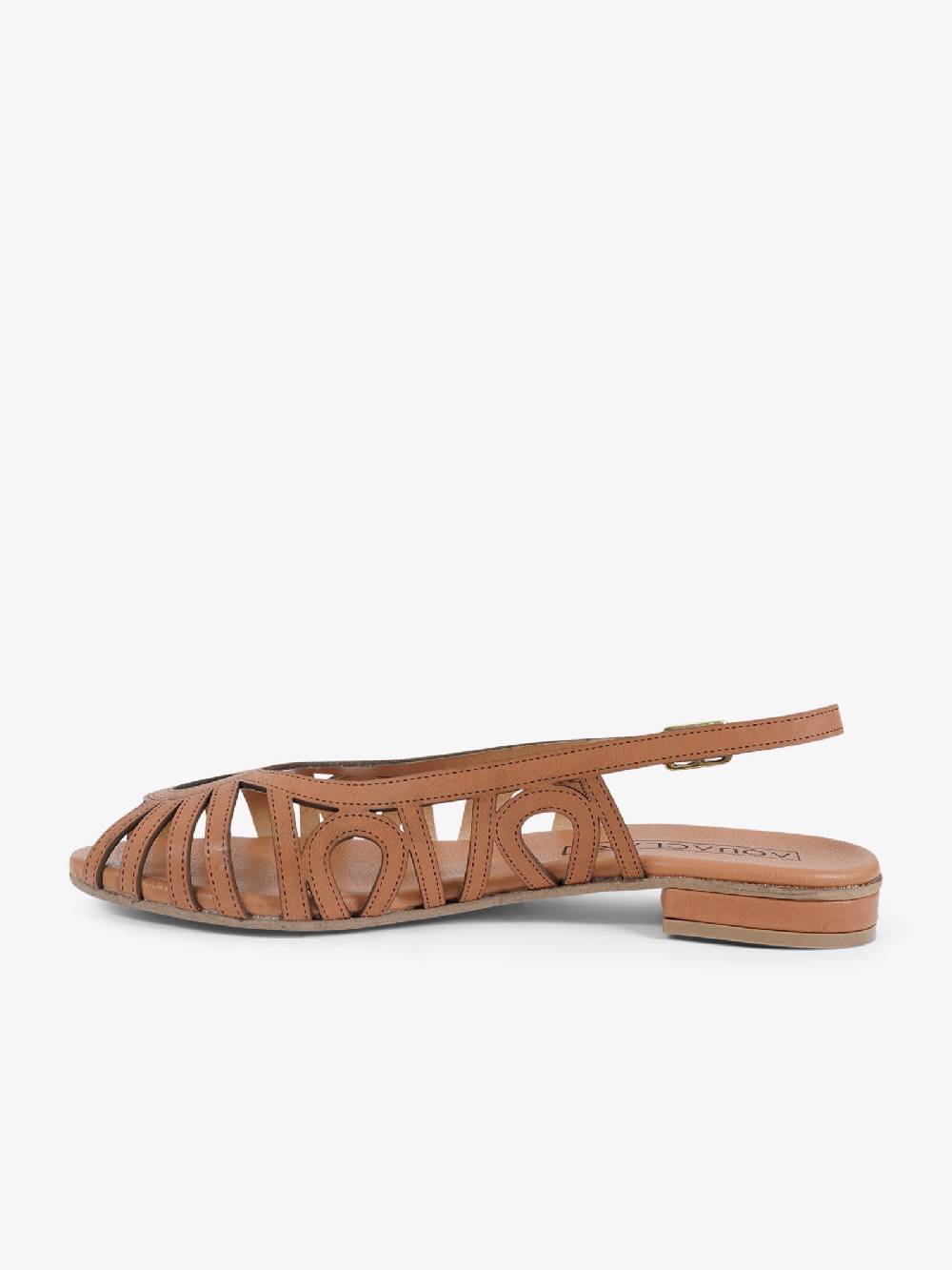 AQUACLARA Sandali bassi CAPRAIA-20 donna pelle marrone Promozione Limitata