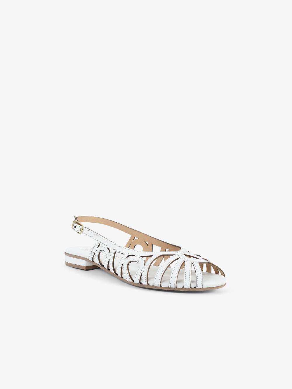 AQUACLARA Sandali bassi CAPRAIA-20 donna pelle bianco Fino Al -60%