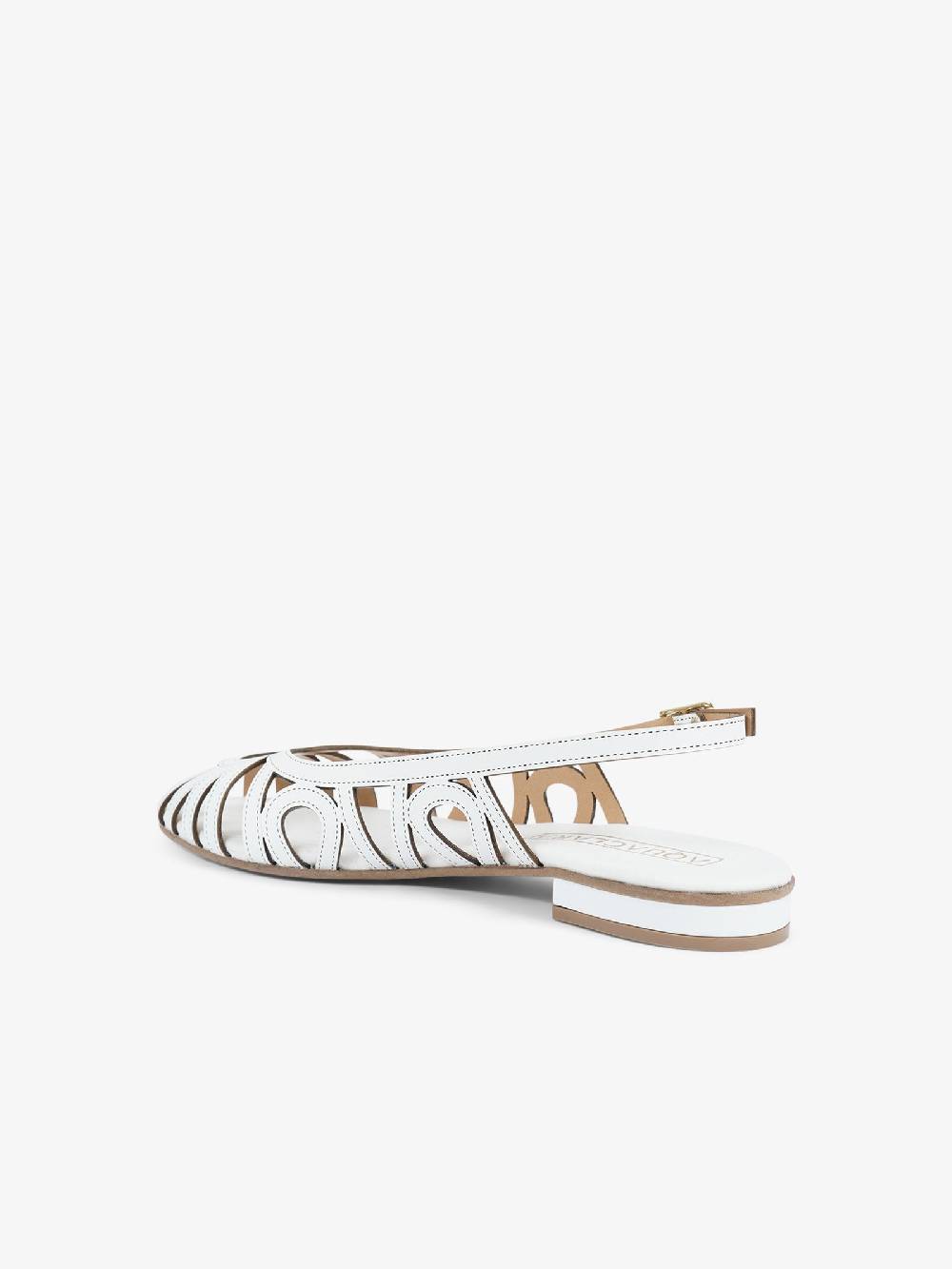 AQUACLARA Sandali bassi CAPRAIA-20 donna pelle bianco Fino Al -60%