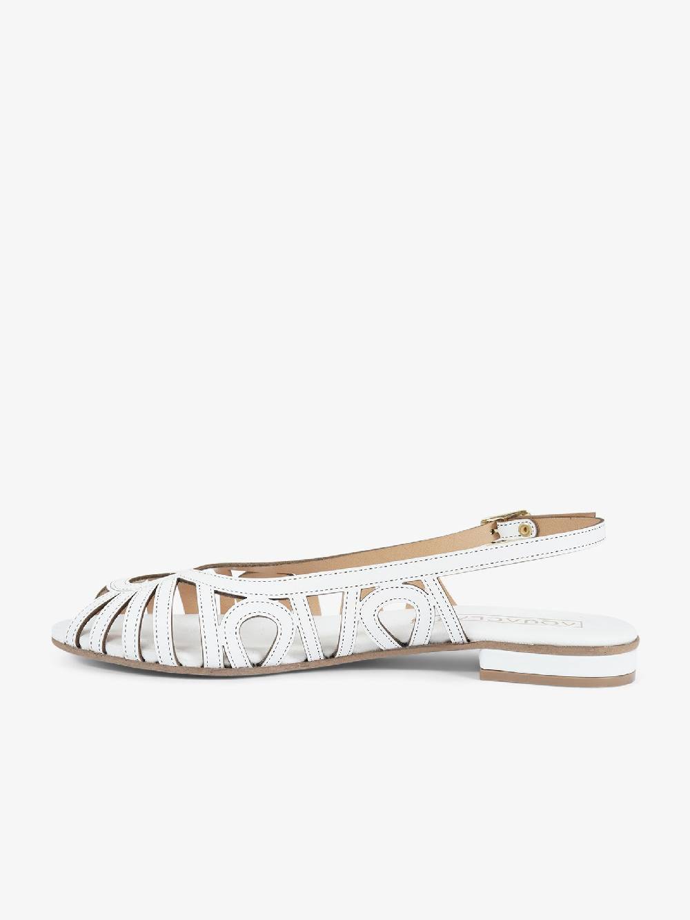 AQUACLARA Sandali bassi CAPRAIA-20 donna pelle bianco Fino Al -60%