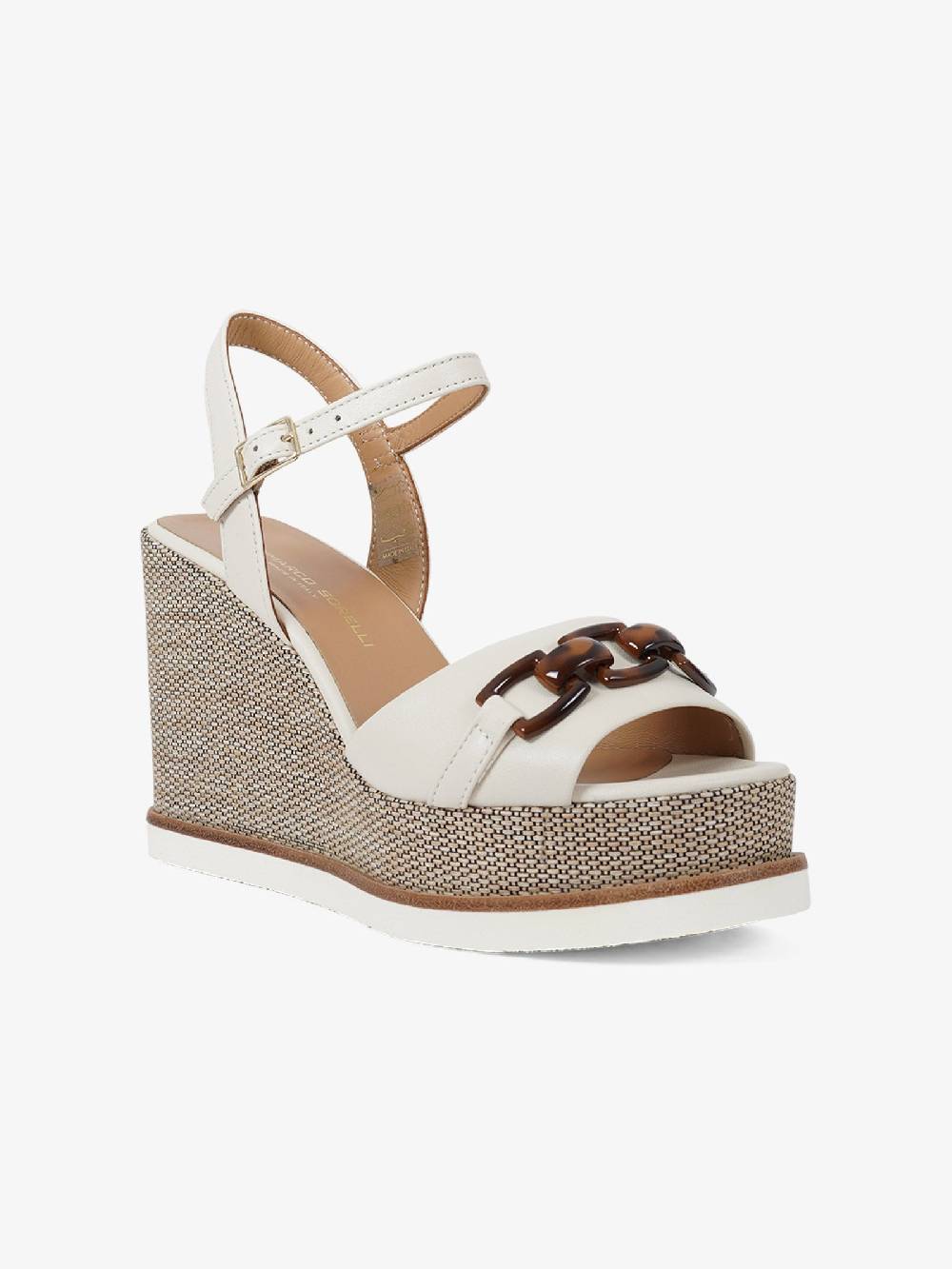 SORELLI Sandali con zeppa Vale 2165/VALE/XLG donna pelle panna Offerte