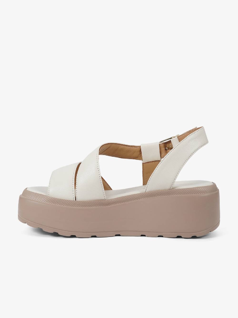 SORELLI Sandali con zeppa Fly 2108/FLY donna pelle panna Vendita Calda