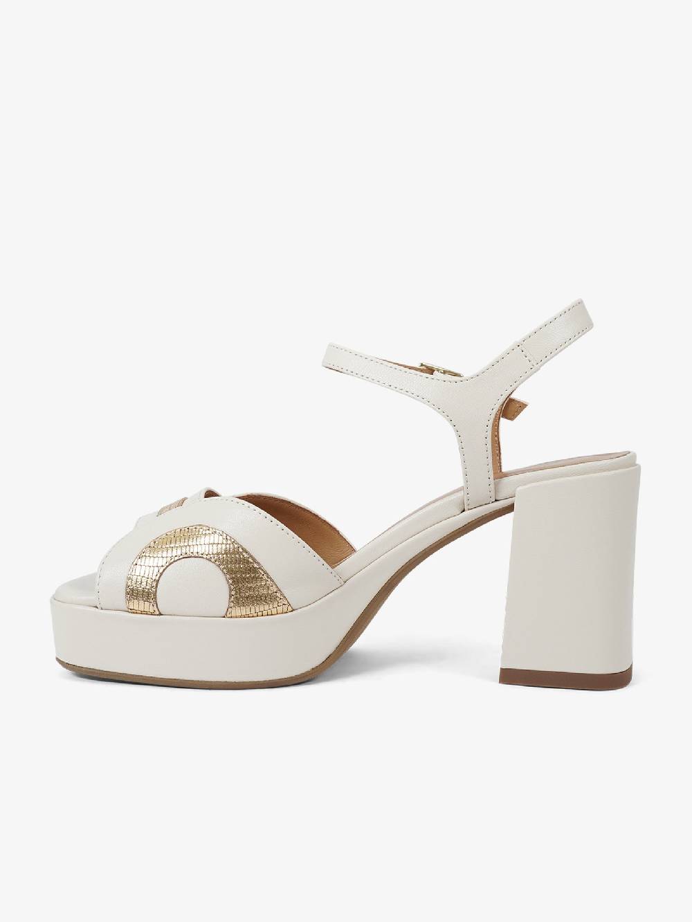 SORELLI Sandali con plateau Livia 2067/LIVIA donna pelle panna Vendita Economica