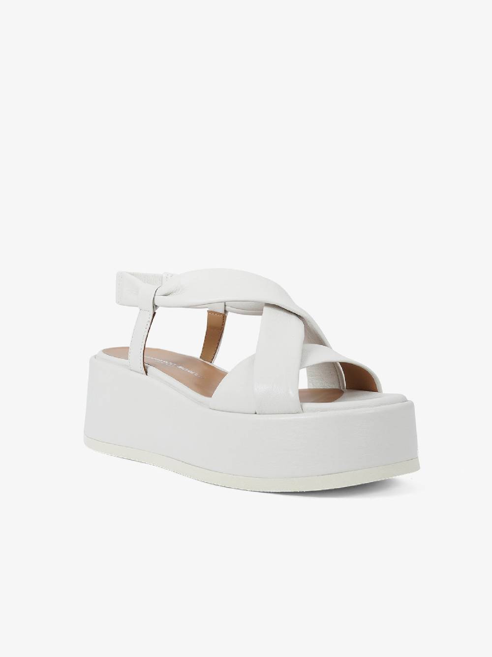 SORELLI Sandali con zeppa Kira 1946/KIRA/MS donna pelle bianco Saldi Di Fabbrica