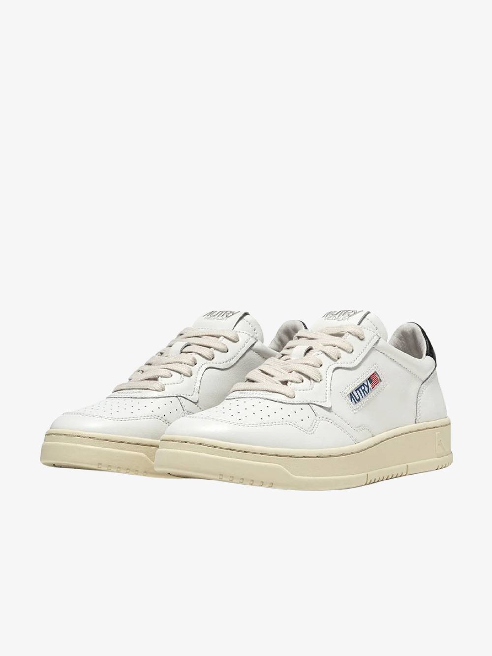 AUTRY Sneakers AULW donna in pelle bianco/nero Italia