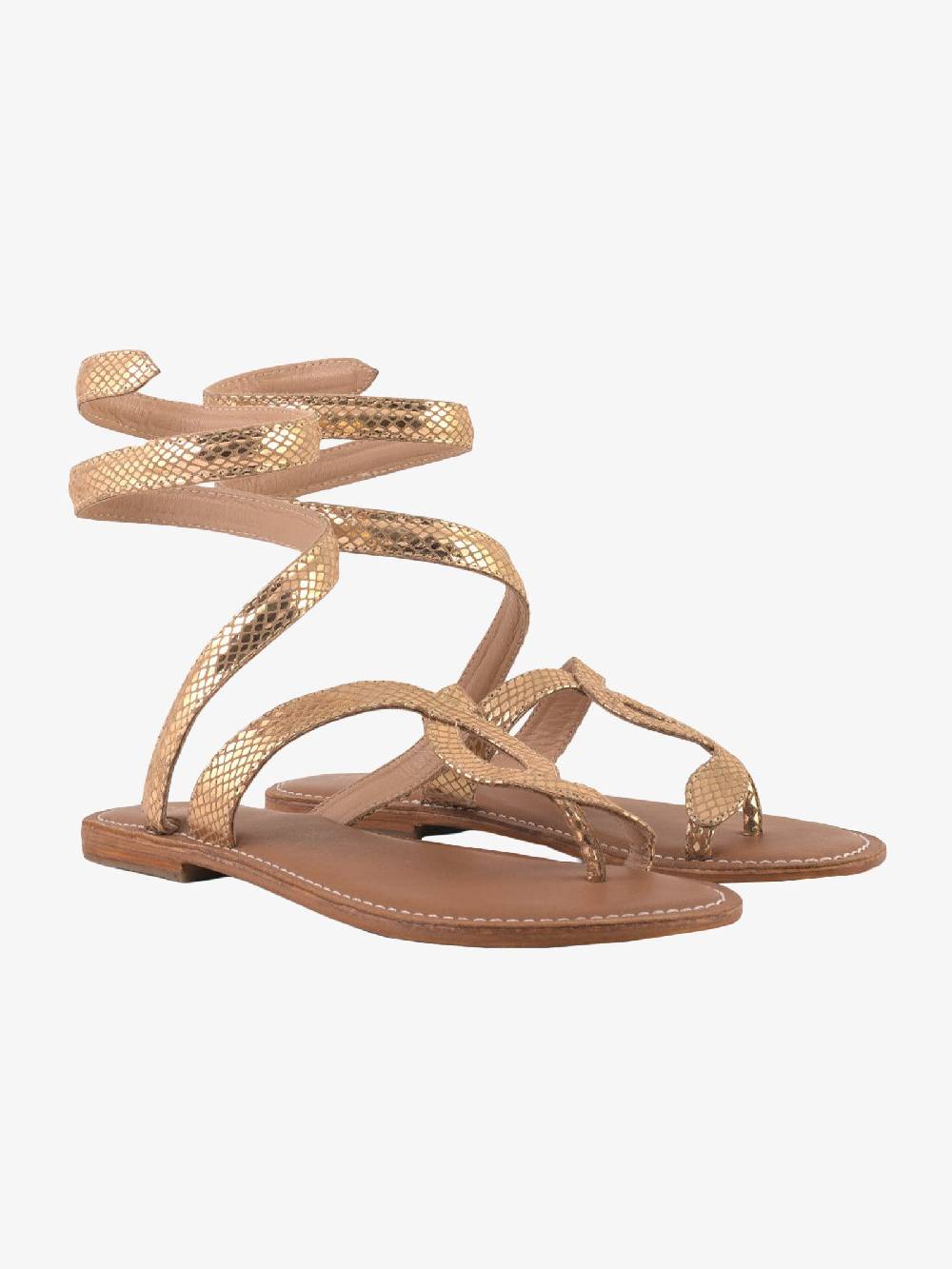 CB FUSION Sandali donna in pelle laminata rosa In Linea