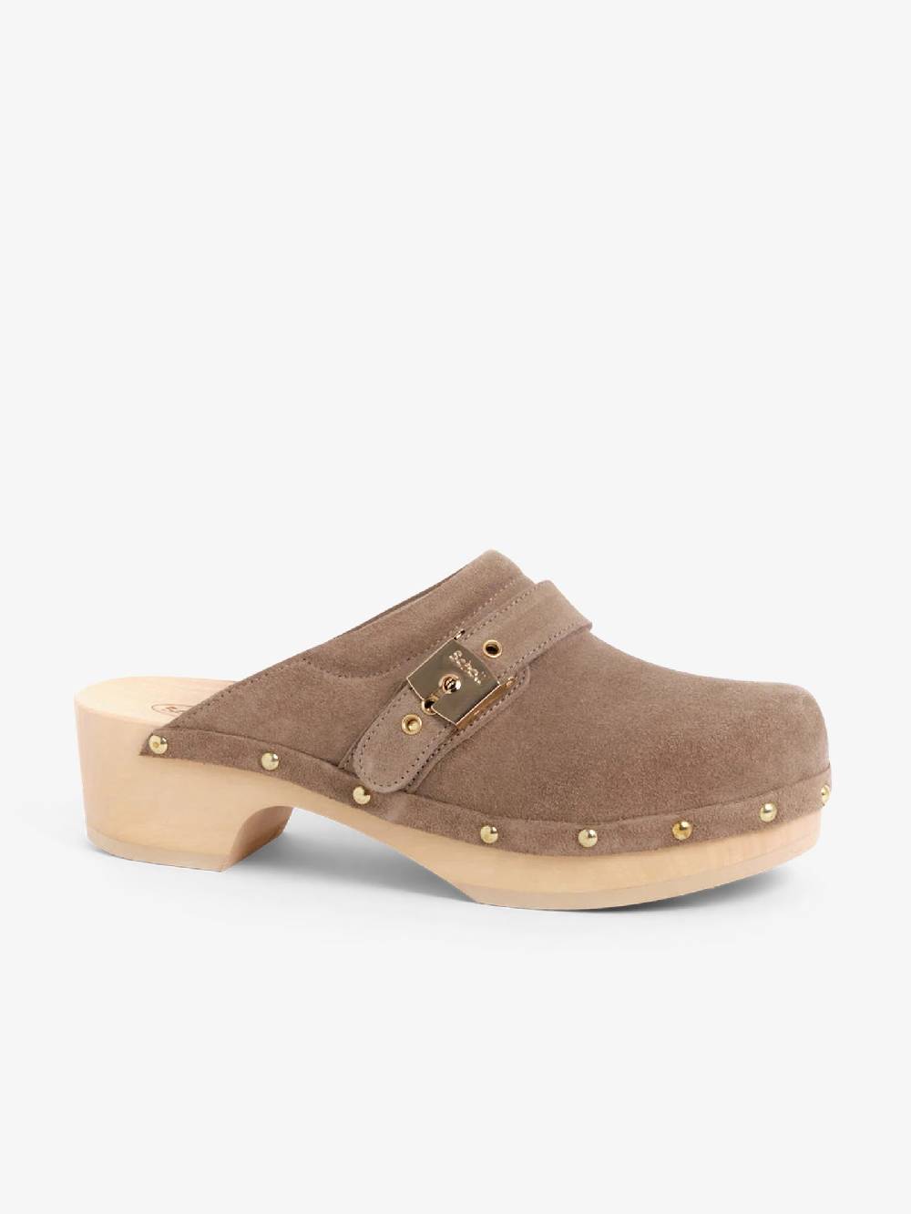 SCHOLL Sabot Pescura Clog 50 SL.F303571002 donna camoscio beige Pezzi Unici