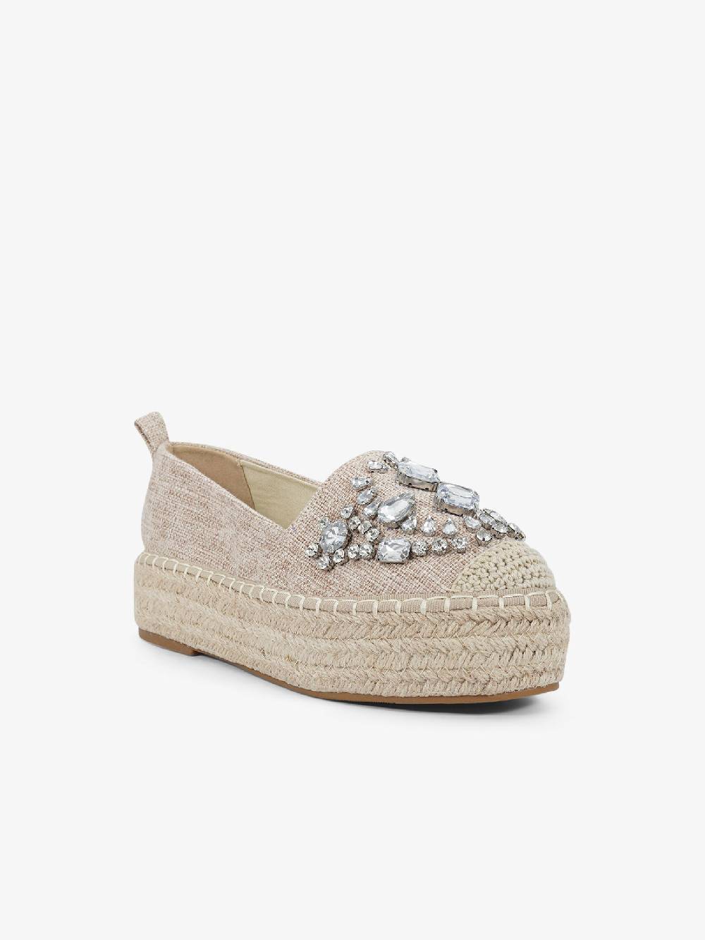 EXE' Espadrillas J2026A-L2 donna canvas beige Negozi Online