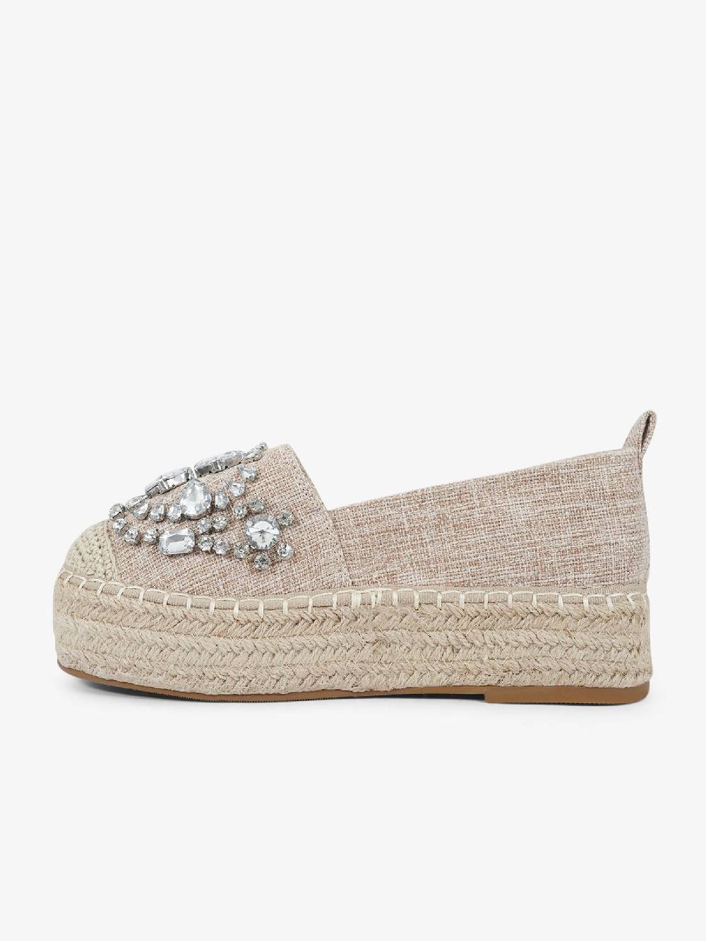 EXE' Espadrillas J2026A-L2 donna canvas beige Negozi Online